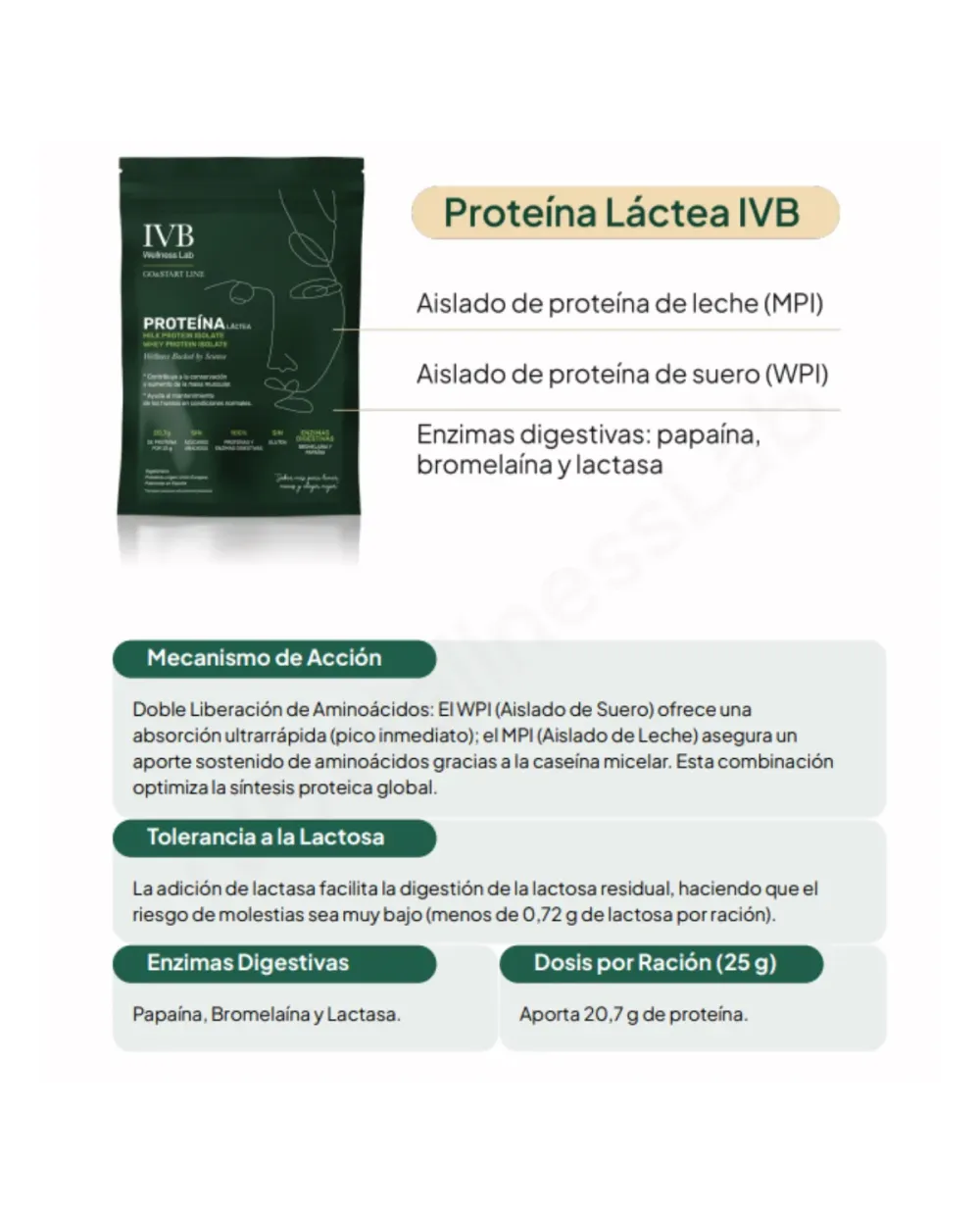 IVB Go&Start Proteína láctea 500 gr