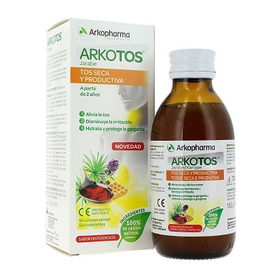 ARKOTOS JARABE TOS SECA PRODUCTIVA FRUTOS ROJOS 140