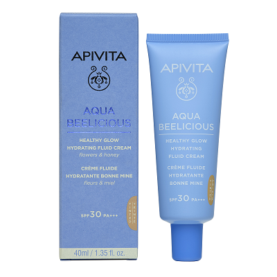 APIVITA AQUA BEELICIOUS HEALTHY GLOW 40ML CON COLOR SPF30
