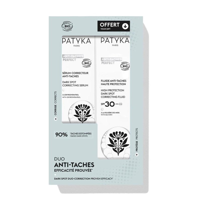 Patyka Pack Sérum Corrector Antimanchas 30 ml + Fluido Antimanchas Alta Protección SPF30 40 ml
